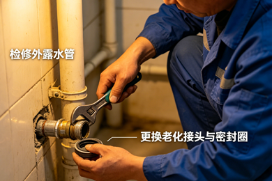 墙内暗管精准测漏维修