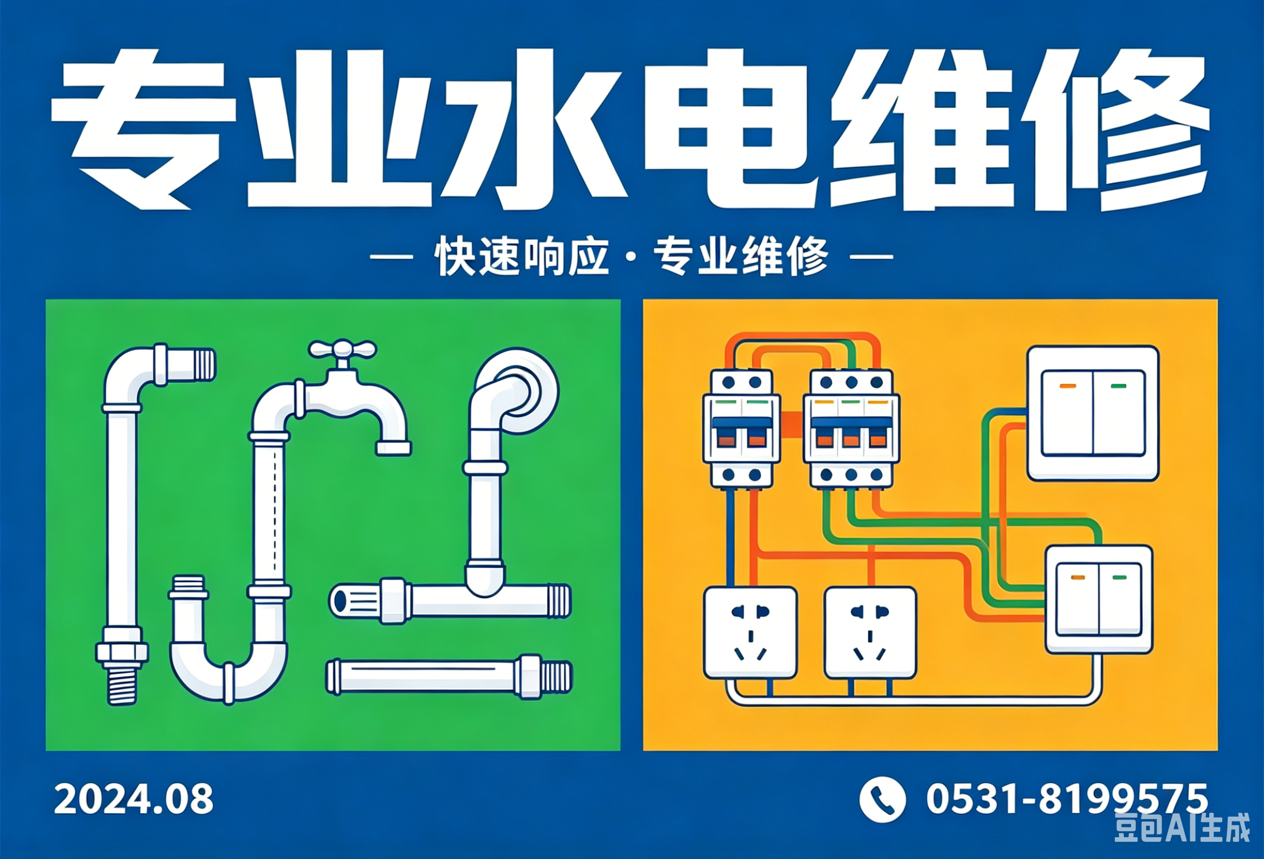 济南换水龙头，济南水管维修